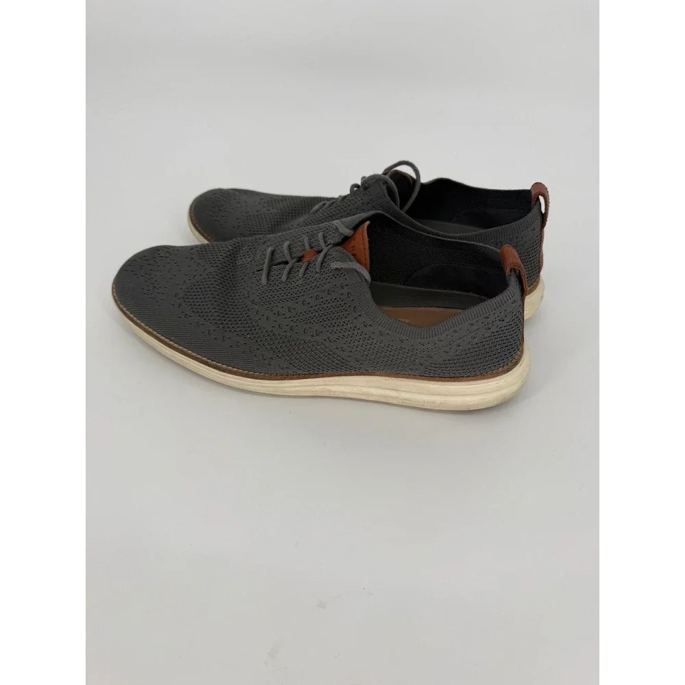 Cole Haan Mens Zerogrand Stitchlite Wingtip Oxford Gray C27961 Size 12M